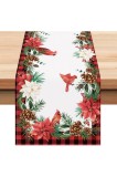 Alergator de masa Poinsettia Cardinal Craciun 33x183 cm - Material Poliester Premium