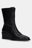 Vagabond Shoemakers cizme de piele AINO femei, culoarea negru, toc pana, 5829-301-20