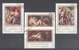 Fujeira 1972 Paintings Nudes 4 values used DE.091, Stampilat