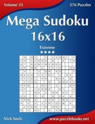 Mega Sudoku 16x16 - Extreme - Volume 33 - 276 Puzzles foto