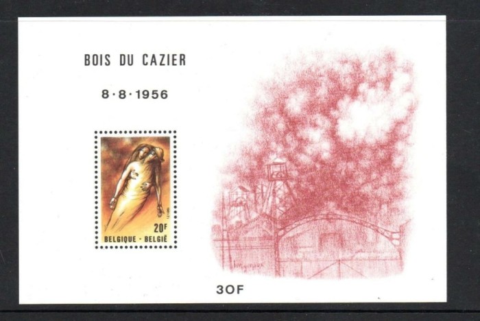 Belgia 1981 - Minerit, dezastrul de la Bois du Cazier, colita neuzata
