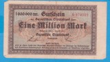 (1) BANCNOTA (GROSSNOTGELD) GERMANIA - MUNCHEN -1 MILLION MARK 1923, SERIE VERDE