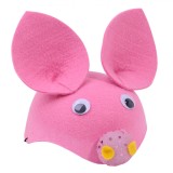 Pălărie Deghizare, Jumbo, Purceluș, Material Moale, Elastic, Roz, Oem