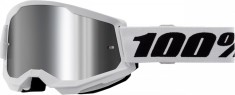 Ochelari cross/atv 100% Strata 2 Junior White, lentila oglinda, culoare rama alb Cod Produs: MX_NEW 26013515PE