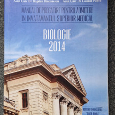 Manual pregatire pentru admiterea in invatamantul superior medical BIOLOGIE 2014