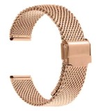 Cumpara ieftin Brățară Ceas Auriu-Roze Mesh Milaneză &ndash; Universală &ndash; Oțel Inoxidabil &ndash; 20mm &ndash;