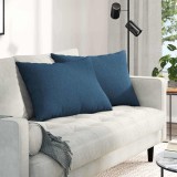 vidaXL Perne pentru canapea 2 pcs albastru 70 x 50 cm țesătură 42013747