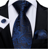 Set cravata + batista + butoni - matase - model 380