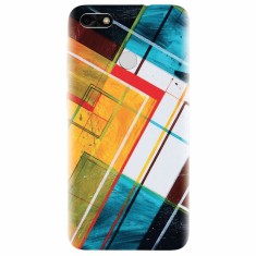 Husa silicon pentru Huawei P9 Lite, Abstraction Color Shape foto