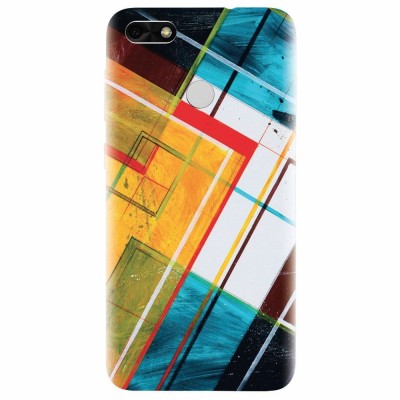 Husa silicon pentru Huawei Y6 Pro 2017, Abstraction Color Shape foto