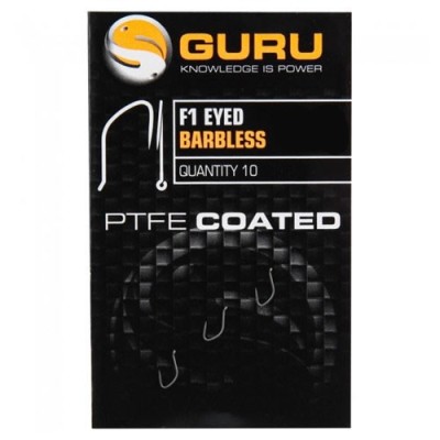 Carlige Guru F1 Eyed Barbless Nr. 16 foto