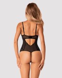 Body Sexy Cu Dantela Decupat Intim Serena Love, Negru, XS/S