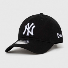 New Era șapcă de baseball din bumbac culoarea negru, cu imprimeu, NEW YORK YANKEES