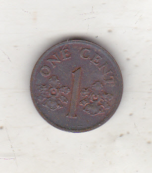 bnk mnd Singapore 1 cent 1994 foto