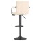 Scaun de bar, crem, material textil - 4
