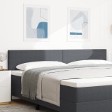 vidaXL Tăblie de pat design simplu, gri &icirc;nchis, 200 cm, velur