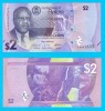 Belize (p#NOU) 2 Dollars 2025 UNC &#039;Cascade&#039; serie: FA0436xx; Puse &icirc;n circulație pe 4 August 2025