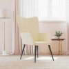 VidaXL Scaun de relaxare, crem, material textil