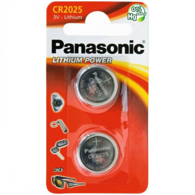 Baterii PANASONIC CR2025, 2 buc foto
