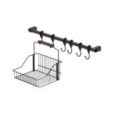 Cumpara ieftin Suport din metal pentru bucatarie, negru mat, SM028B, 600 mm
