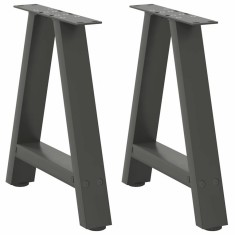 vidaXL Picioare pentru măsuță de cafea &icirc;n formă de A, 2 buc., antracit, 50x(42-43) cm, oțel 4012834