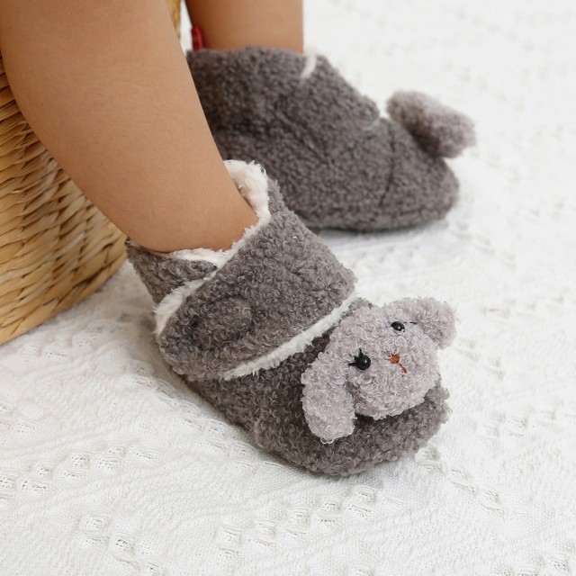 Cizmulite imblanite gri - Oita (Marime Disponibila: 9-12 luni (Marimea 20