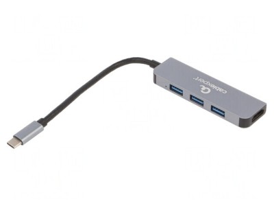 Adaptor USB 3.2 HDMI cu 3 Porturi USB A și Port USB C 0.09m foto