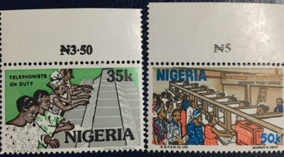NIGERIA 1986 - 2 VALORI MNH foto