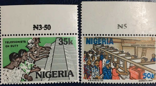 NIGERIA 1986 - 2 VALORI MNH