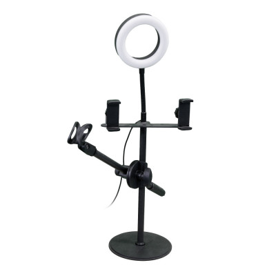 Lampa circulara cu trepied, Led SP-45, suport telefon, USB, selfie, make-up foto