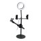 Lampă circulară cu trepied, Led SP-45, suport telefon, USB, selfie, make-up