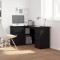 vidaXL Birou de colț Stejar negru 145 x 100 x 76 cm Lemn compozit