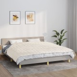 VidaXL Pătură cu greutăți, crem deschis, 155x220 cm, 11 kg, textil