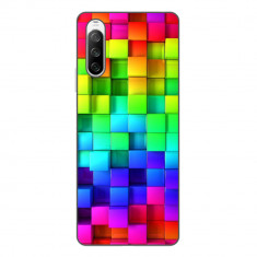 Husa Sony Xperia 10 III Silicon Gel Tpu Model Colorful Cubes foto