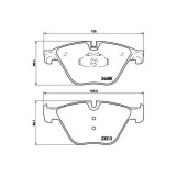Placute frana BMW 5 (F10) 01.09-10.16, 5 Touring (F11) 11.09-02.17, 6 Convertible (F12) 12.10-06.18, 6 Coupe (F13) 07.11-10.17, 6 Gran Coupe (F06) 03, BREMBO