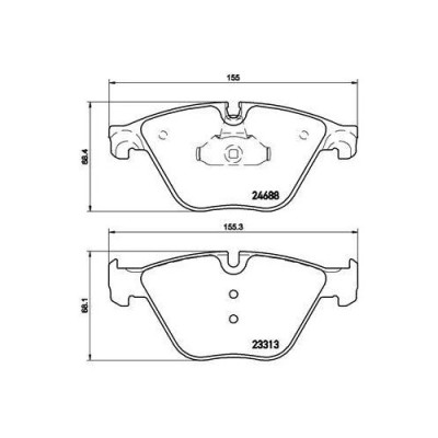 Placute frana BMW 5 (F10) 01.09-10.16, 5 Touring (F11) 11.09-02.17, 6 Convertible (F12) 12.10-06.18, 6 Coupe (F13) 07.11-10.17, 6 Gran Coupe (F06) 03 foto