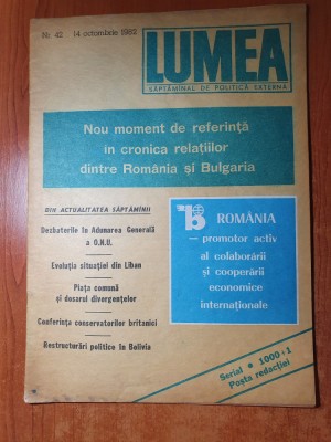 lumea 14 octombrie 1982-relatiile romano-bulgare foto