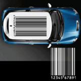 Sticker auto plafon - BARCODE, 4World