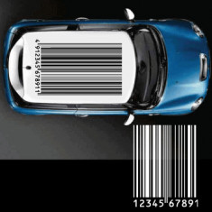 Sticker auto plafon - BARCODE