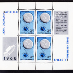 TSV$ - 1968 LP 692 A APOLLO 8, IN BLOC DE 4 MNH/** LUX