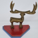 Statueta din bronz vechi, vintage - Cerb