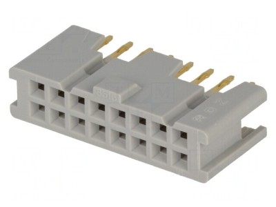 Soclu IDC Mamă 16 Pin THT Aurit 2.54mm foto