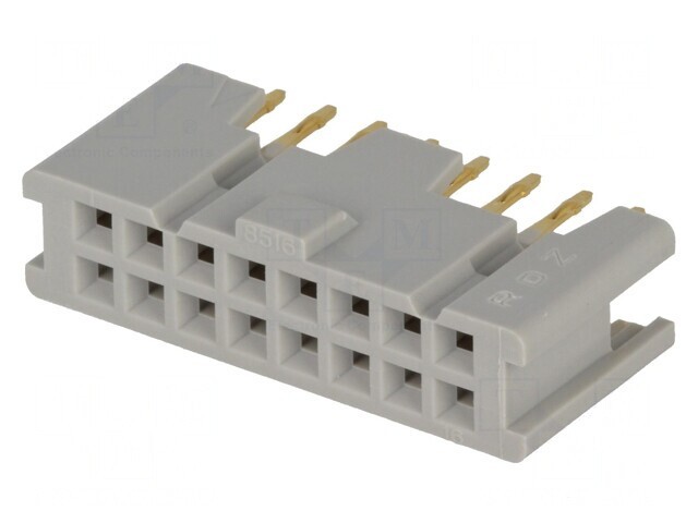 Soclu IDC Mamă 16 Pin THT Aurit 2.54mm