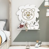 Kinder-Wandregal Kors&oslash;r in L&ouml;wenform [en.casa] HausGarden Leisure