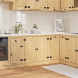 VidaXL Dulap cu raft cu ușă Miere 80 x 46 x 81,5 cm Lemn de pin masiv 42007563