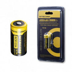 Nitecore RCR123A Li-ion NL166 650mAh 3.7V Con?inutul pachetului 1 Bucata foto