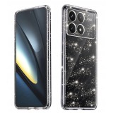 Husa sclipici Xiaomi Poco F6 Pro Techsuit SparkleSkin, transparenta
