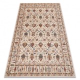 Covor L&acirc;nă NAIN Ornament, cadru, 1028/51053 bej / visiniu / albastru, 240x340 cm