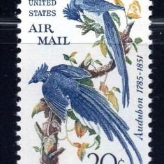 SUA 1967, Fauna, Pasari, Audubon, serie neuzata, MNH