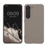 Husa Kwmobile pentru Samsung Galaxy S23, Bej, Silicon, KWM000017WK019C, Carcasa